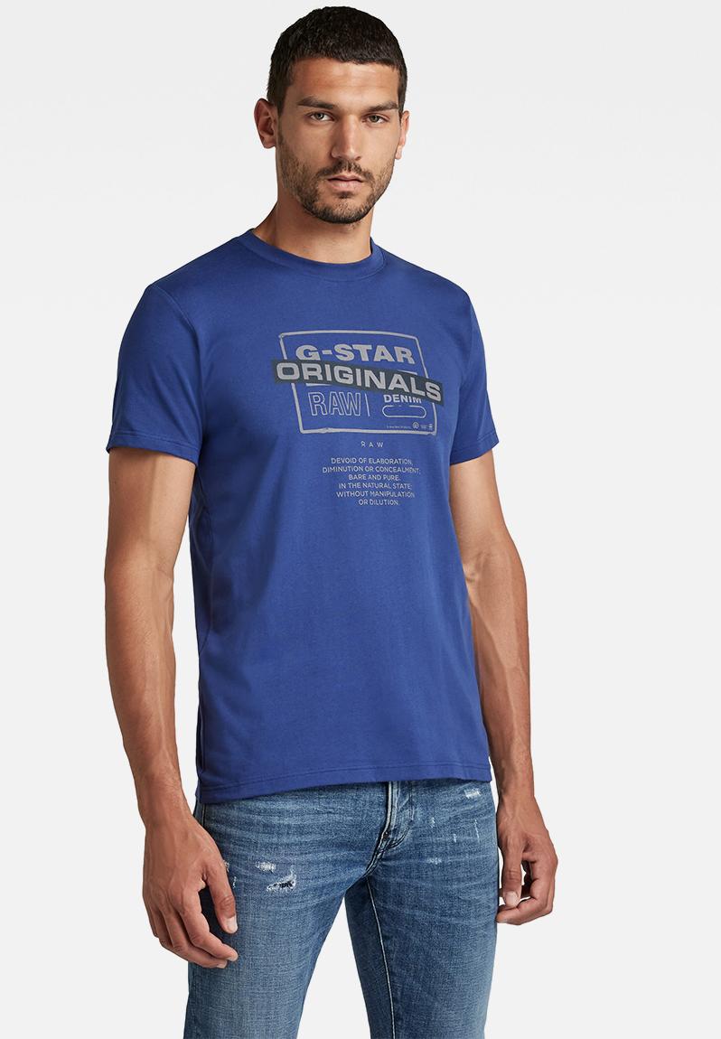 Originals logo r t - ballpen blue G-Star RAW T-Shirts & Vests ...