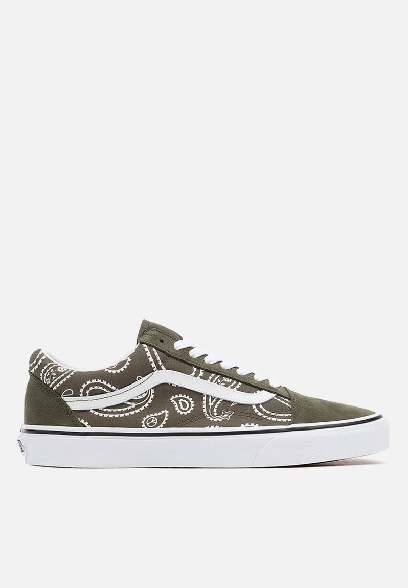 Ua old skool -vn0a5krfb0f1 - (peace paisley) grape leaf/true white Vans ...