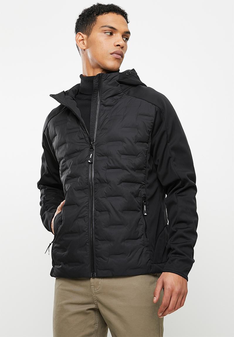 Mountain hybrid zip hood - black Superdry. Jackets | Superbalist.com