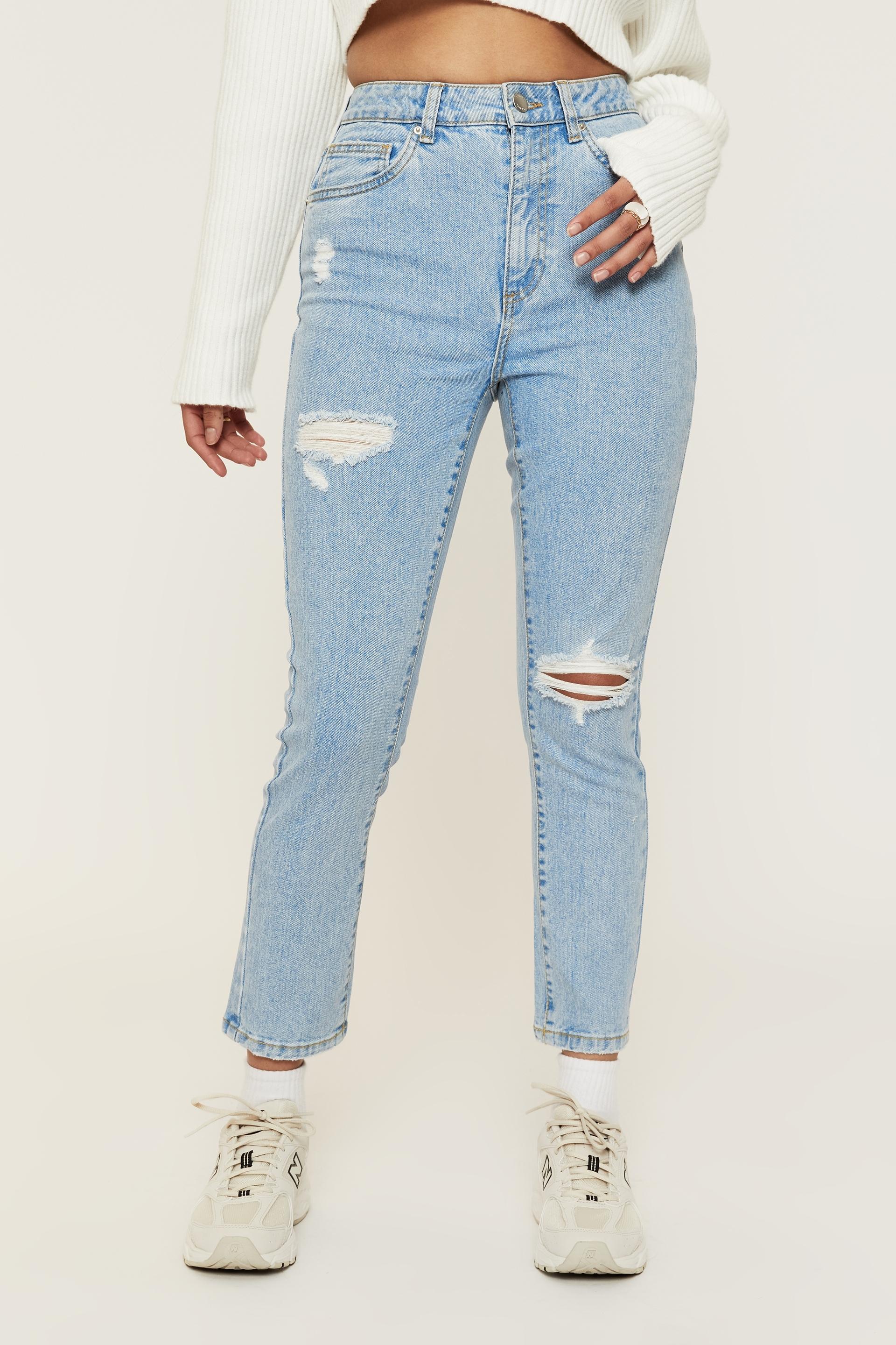 Slim leg stretch ripped jean - bahama blue Supré Jeans | Superbalist.com