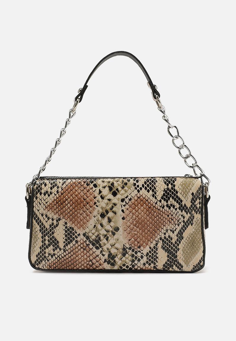 Faux snake skin shoulder bag - multi-colour Trendyol Bags & Purses ...