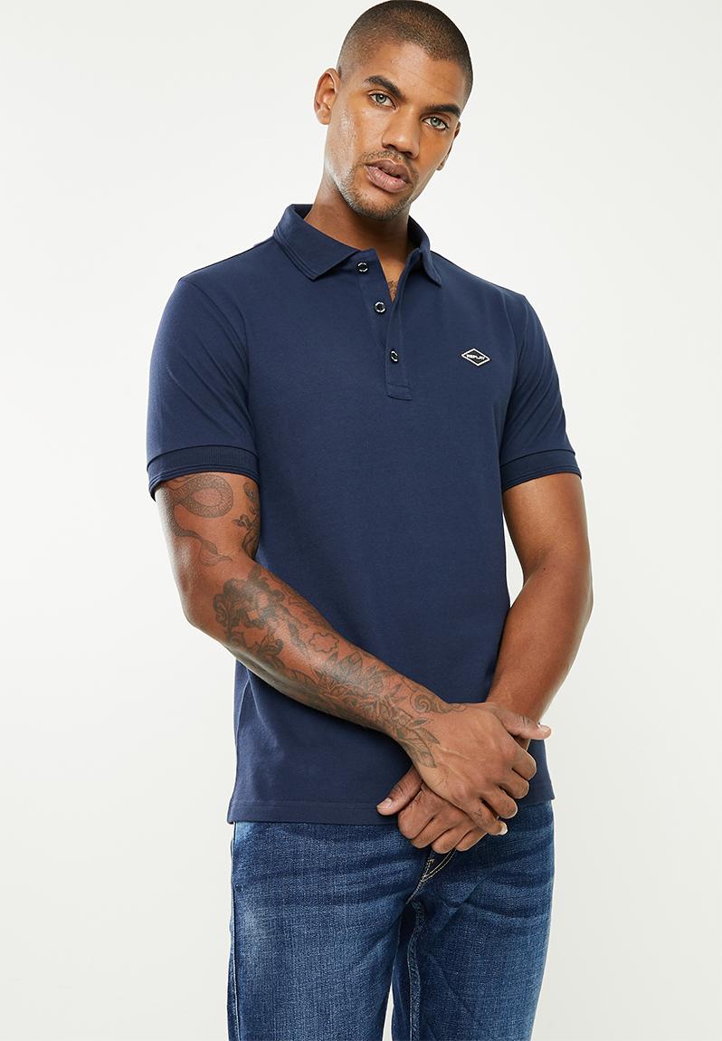 Replay short sleeve golfer - blue Replay T-Shirts & Vests | Superbalist.com