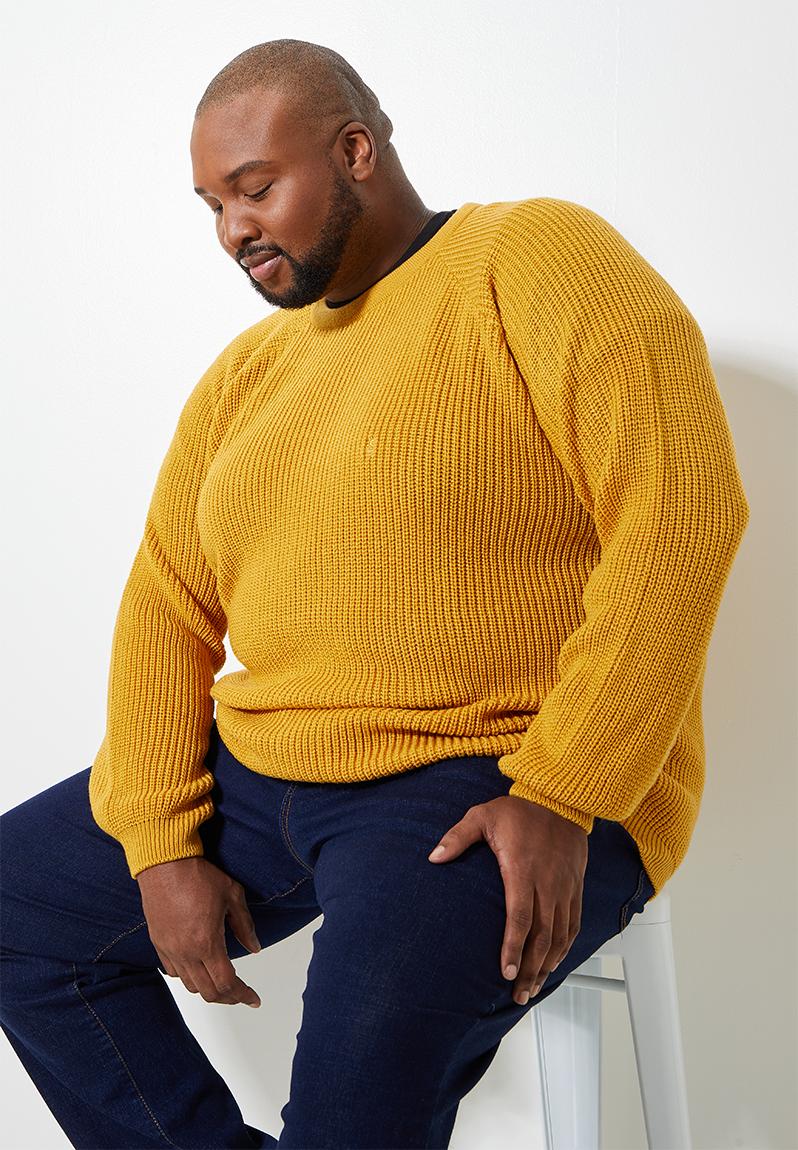 Plus Raglan Textured Knit - Yellow Superbalist Knitwear | Superbalist.com