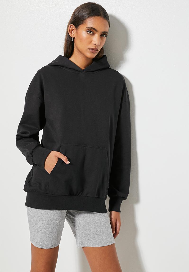 Longline hoodie - black 1 Superbalist Hoodies & Sweats | Superbalist.com