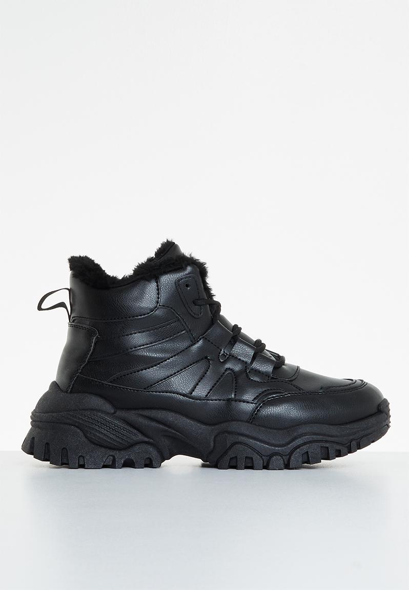 Chunky hiking boot - black Tom Tom Boots | Superbalist.com