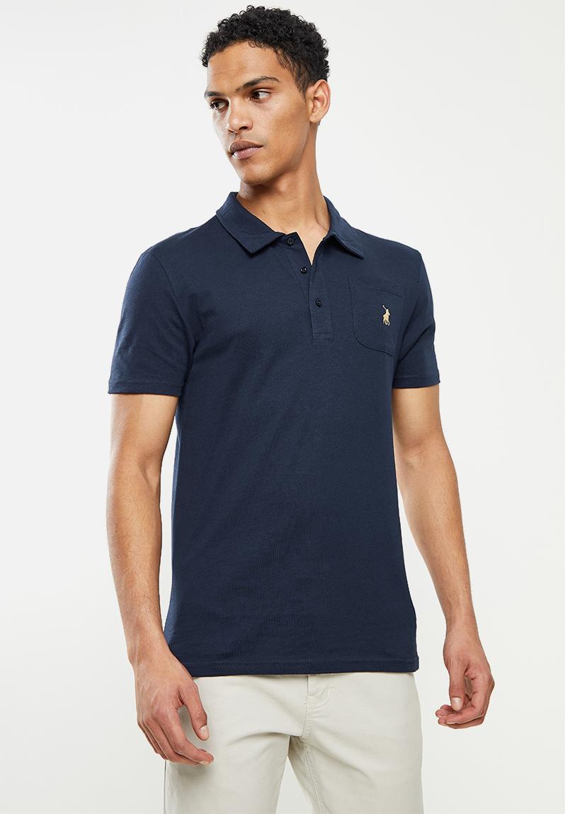 Men pjc slub knit golfer - navy POLO T-Shirts & Vests | Superbalist.com