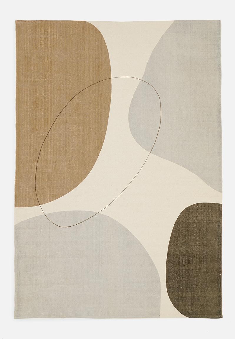 Katie printed cotton rug - multi