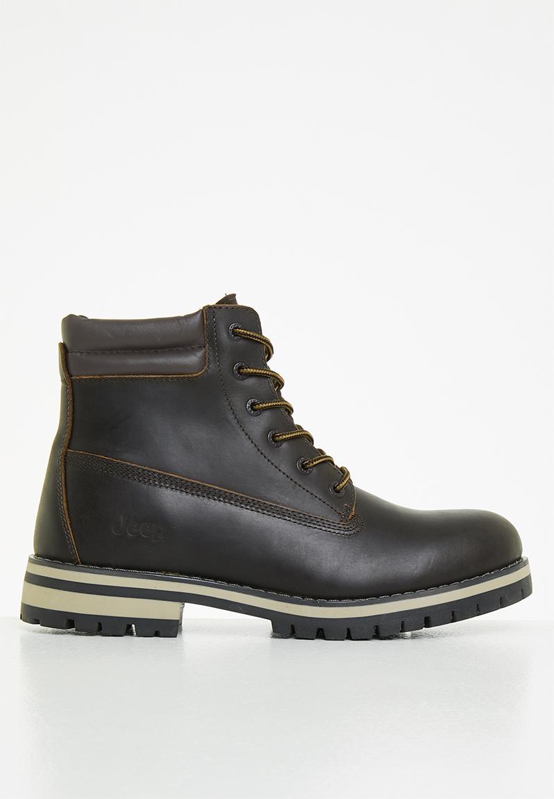 Gecko leather boot - brown JEEP Boots | Superbalist.com