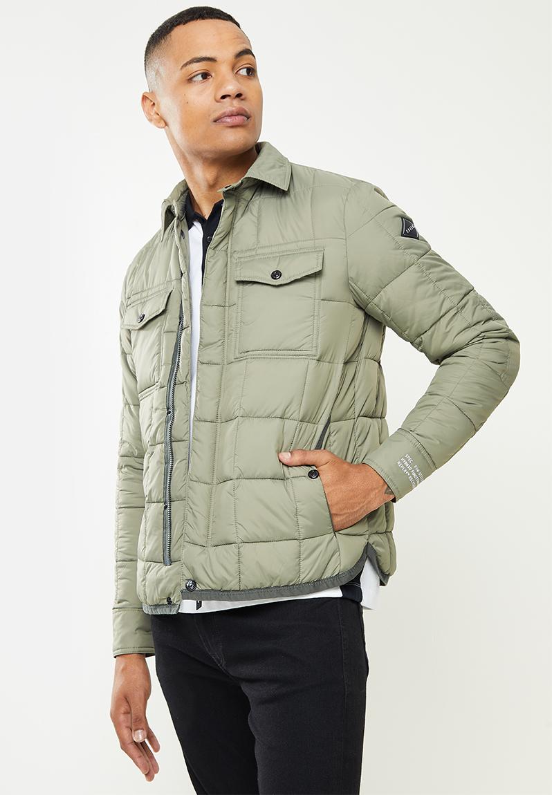 Utility puffer zip jacket - stone green Replay Jackets | Superbalist.com