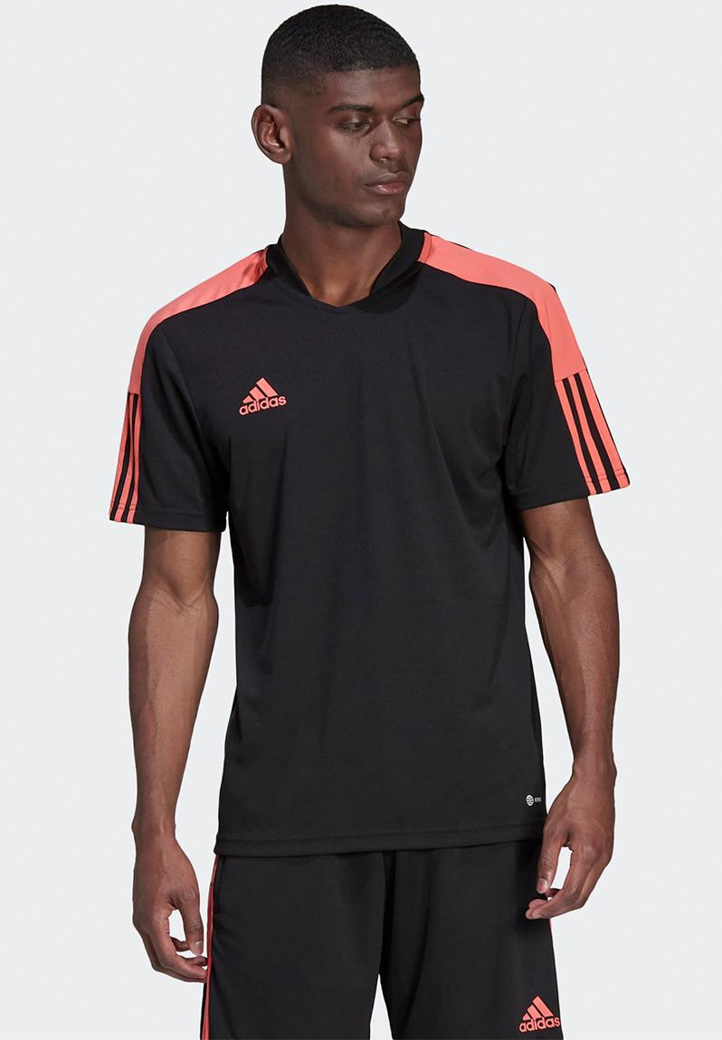 Tiro tr jsy es - black/semi turbo adidas Performance T-Shirts ...