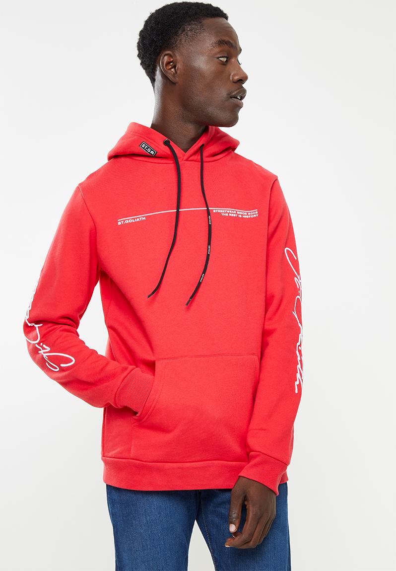 Endorsed hoodie - red St. Goliath Hoodies & Sweats | Superbalist.com