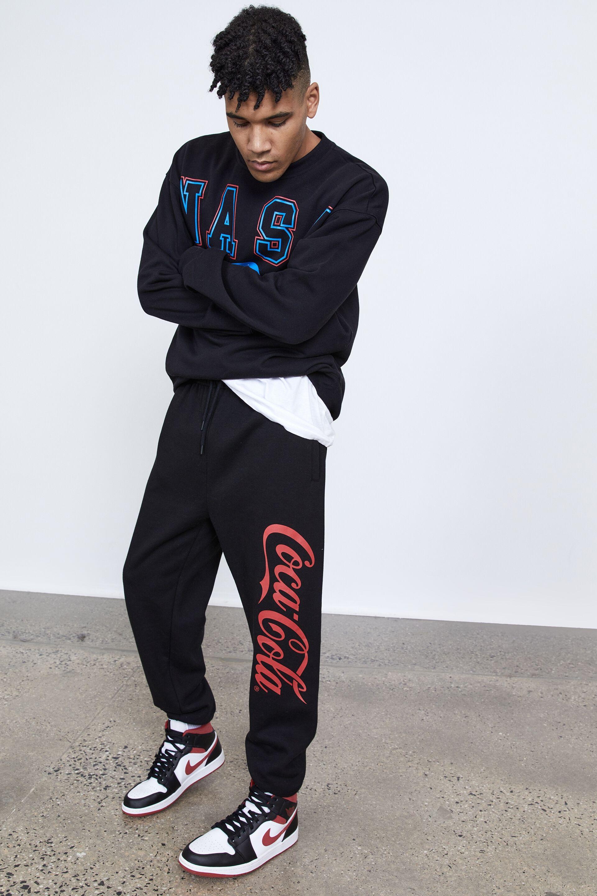 Lcn coca cola relaxed trackpant - lcn cok black/coca cola Factorie ...