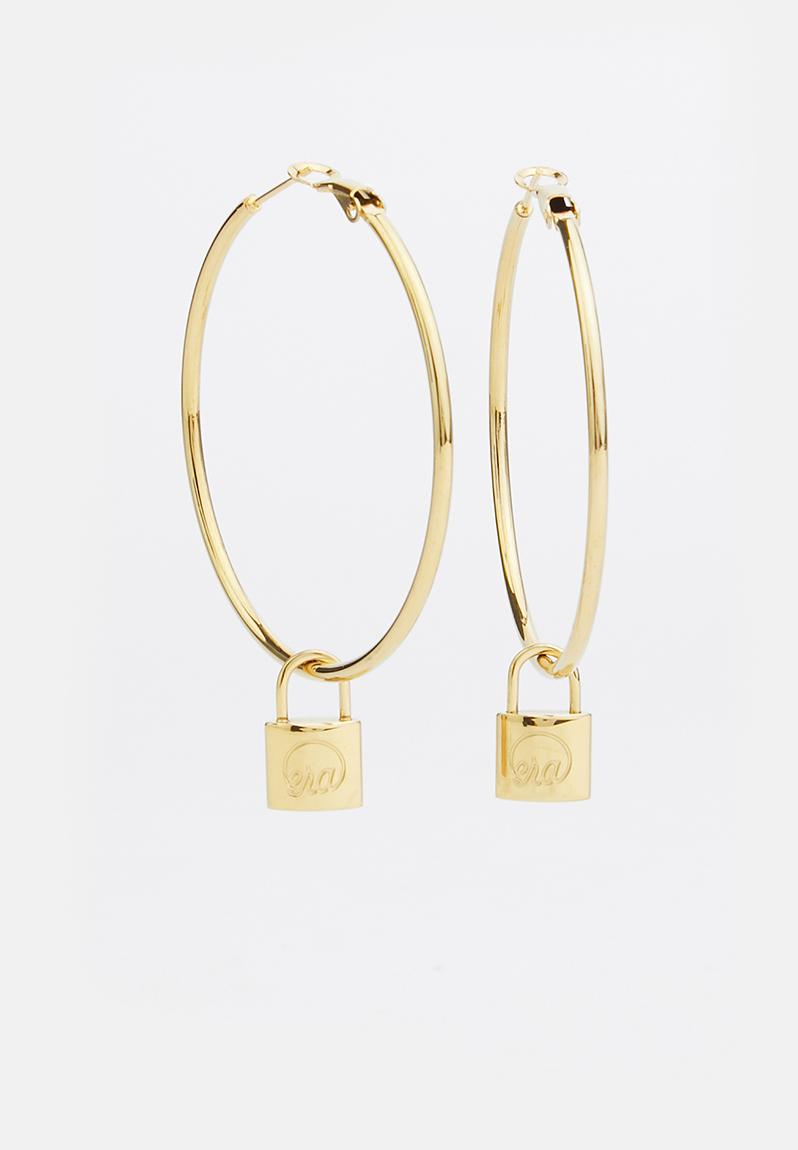 Unlocked hoops -gold ERA by DJ Zinhle Jewellery | Superbalist.com