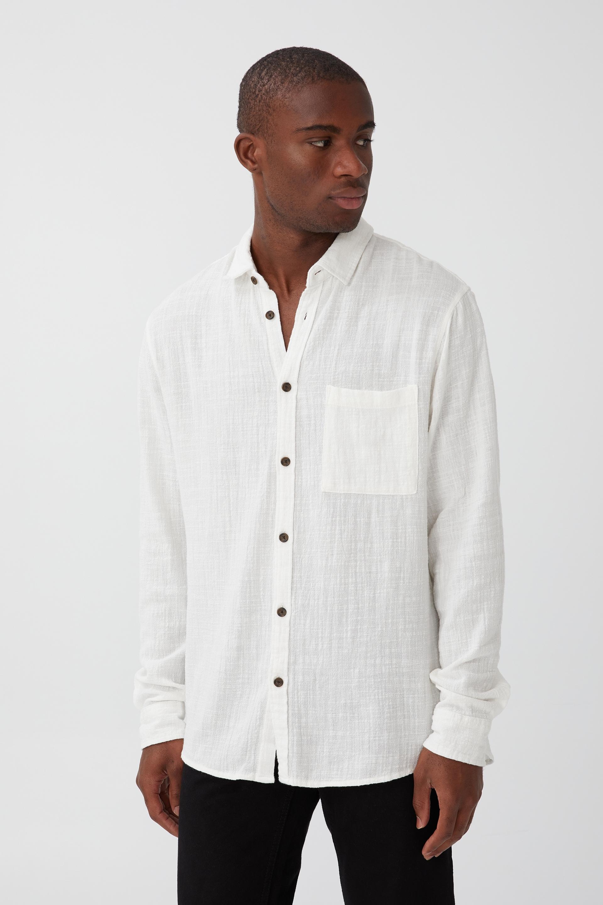 Camden long sleeve shirt - vintage white cheesecloth Cotton On Shirts ...