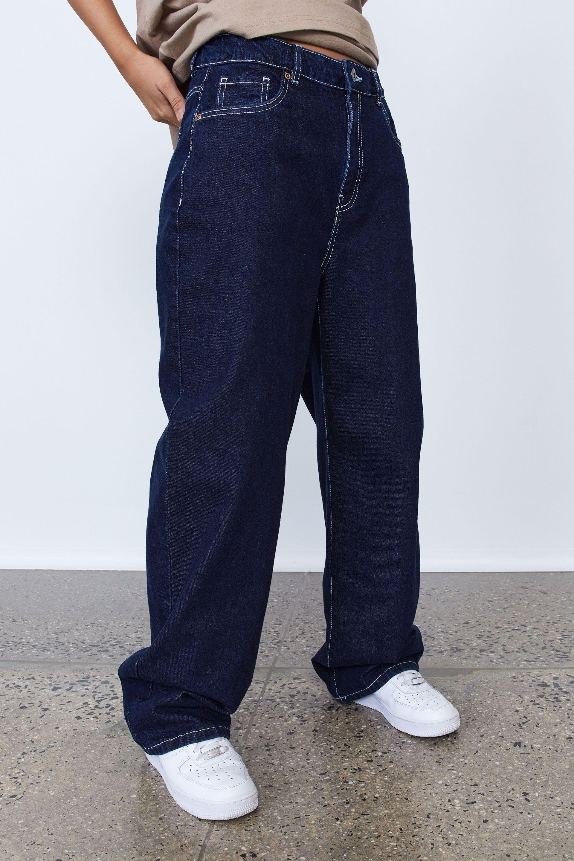 High rise baggy jean - dark blue Factorie Jeans | Superbalist.com