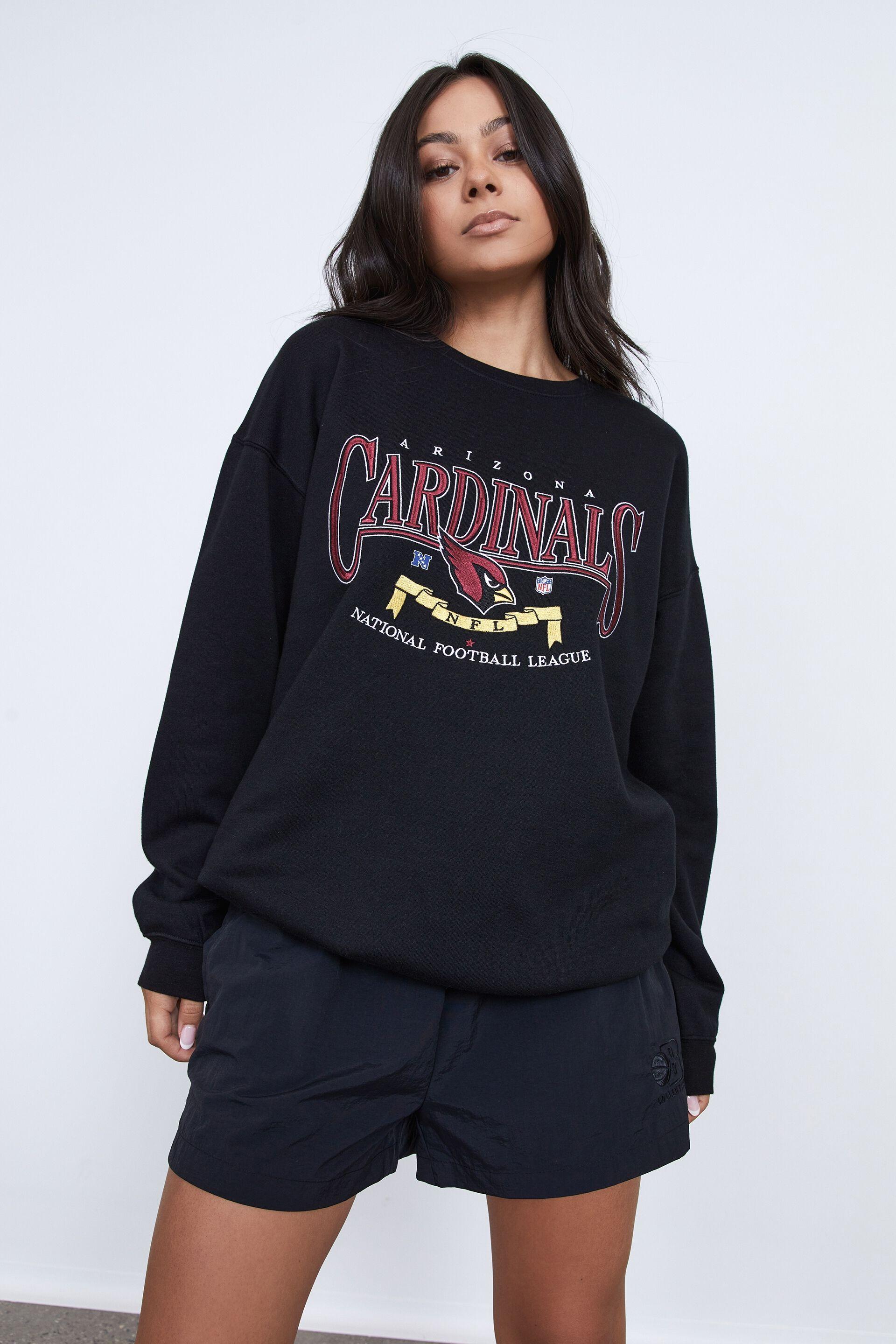 Lcn nfl oversized graphic crew - lcn nfl black/cardinals Factorie ...