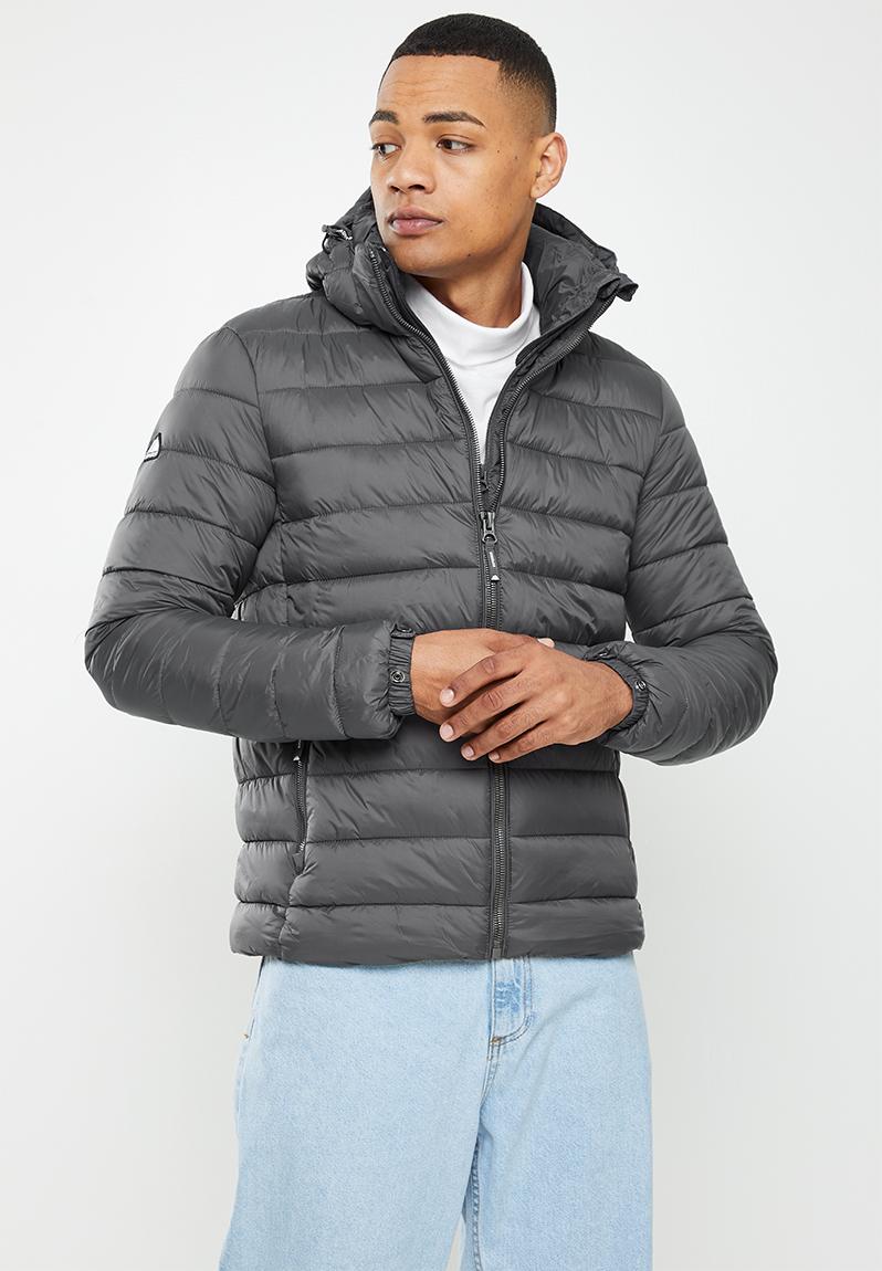 Classic fuji puffer jacket - charcoal Superdry. Jackets | Superbalist.com