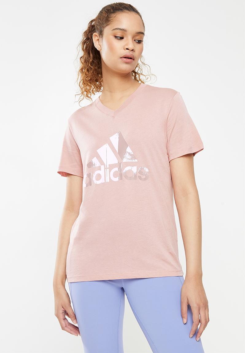 W aop short sleeve tee - wonder mauve adidas Performance T-Shirts ...