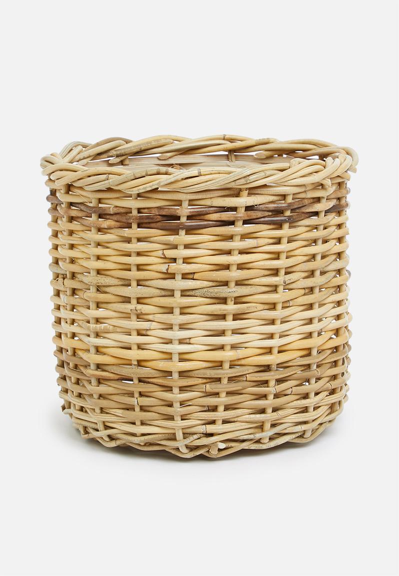 Round Pot Plant Basket Natural Paarl Basket Decor Superbalist Com   Original 