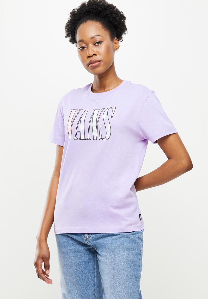Mixed up gingham bff tee - languid lavender Vans T-Shirts | Superbalist.com