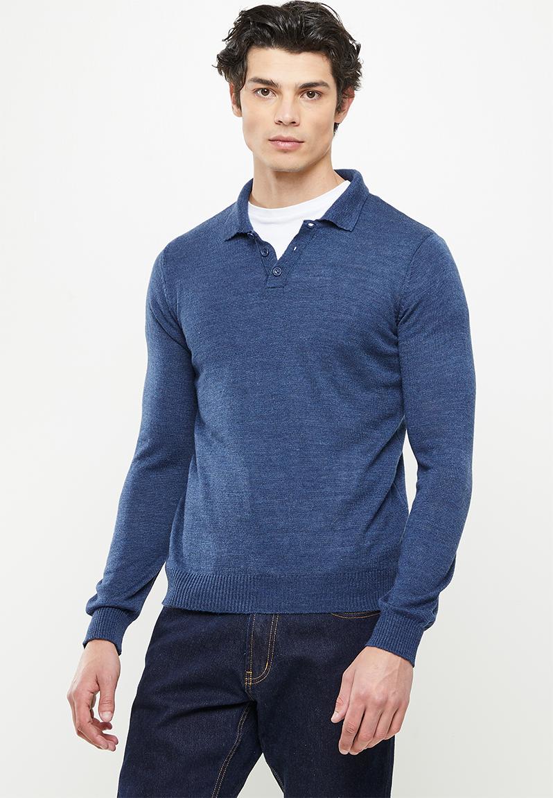 Maxwell long sleeve knit golfer - blue Trendyol Knitwear | Superbalist.com