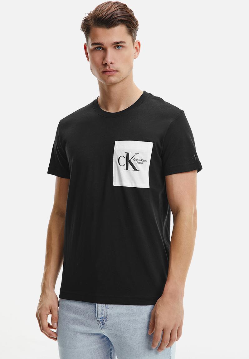 Dynamic ck contrast pocket tee - ck black CALVIN KLEIN T-Shirts & Vests ...