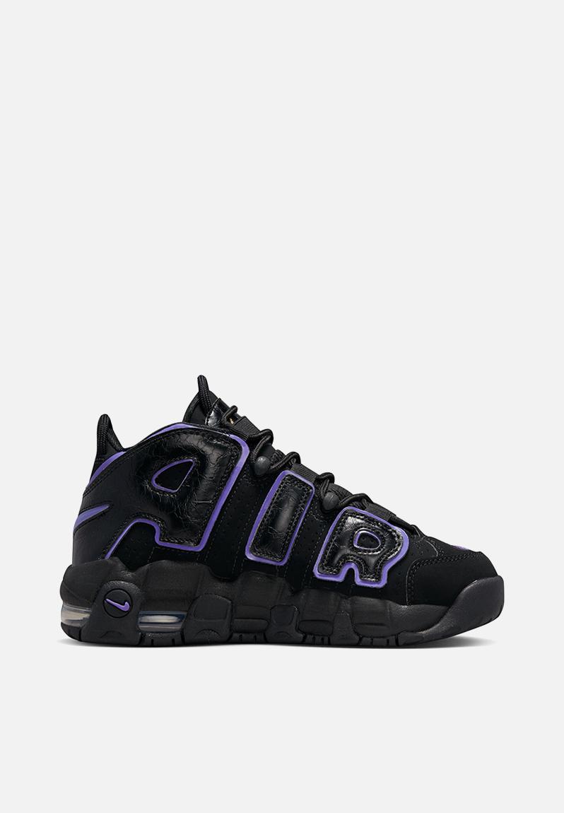 Nike Air More Uptempo Basketball Unisex Shoes Black White 414962-105 - Febsale