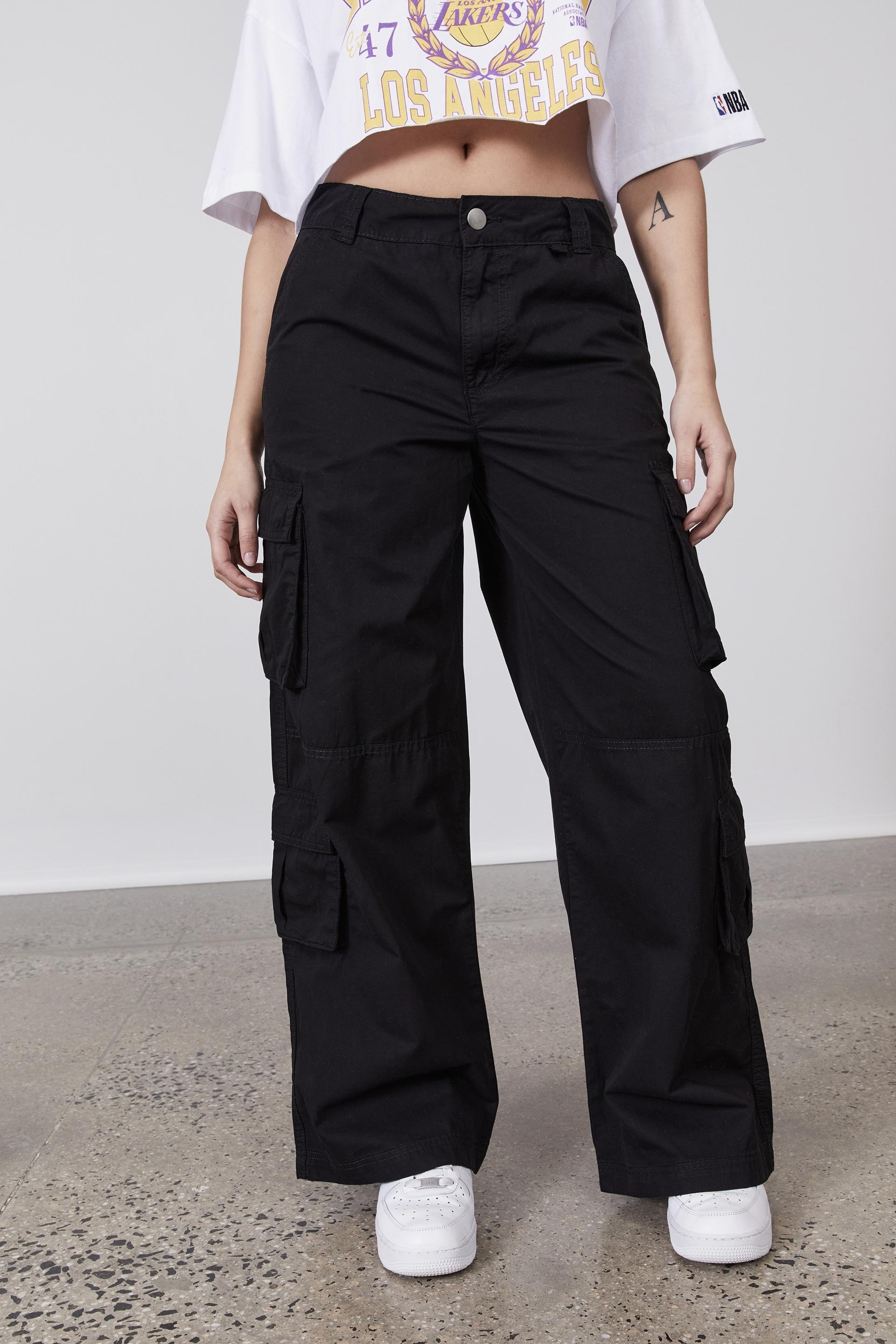 Baggy Cargo Pant Black Factorie Trousers Superbalist