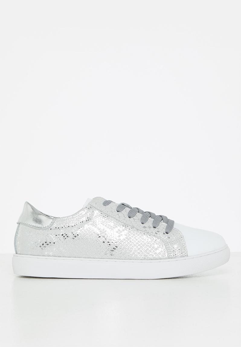 Rio leather sneaker - silver