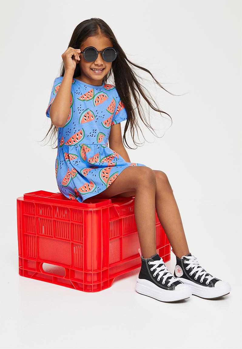 Crystals Watermelon Cap Sleeves A-Line Kids Pageant Dress