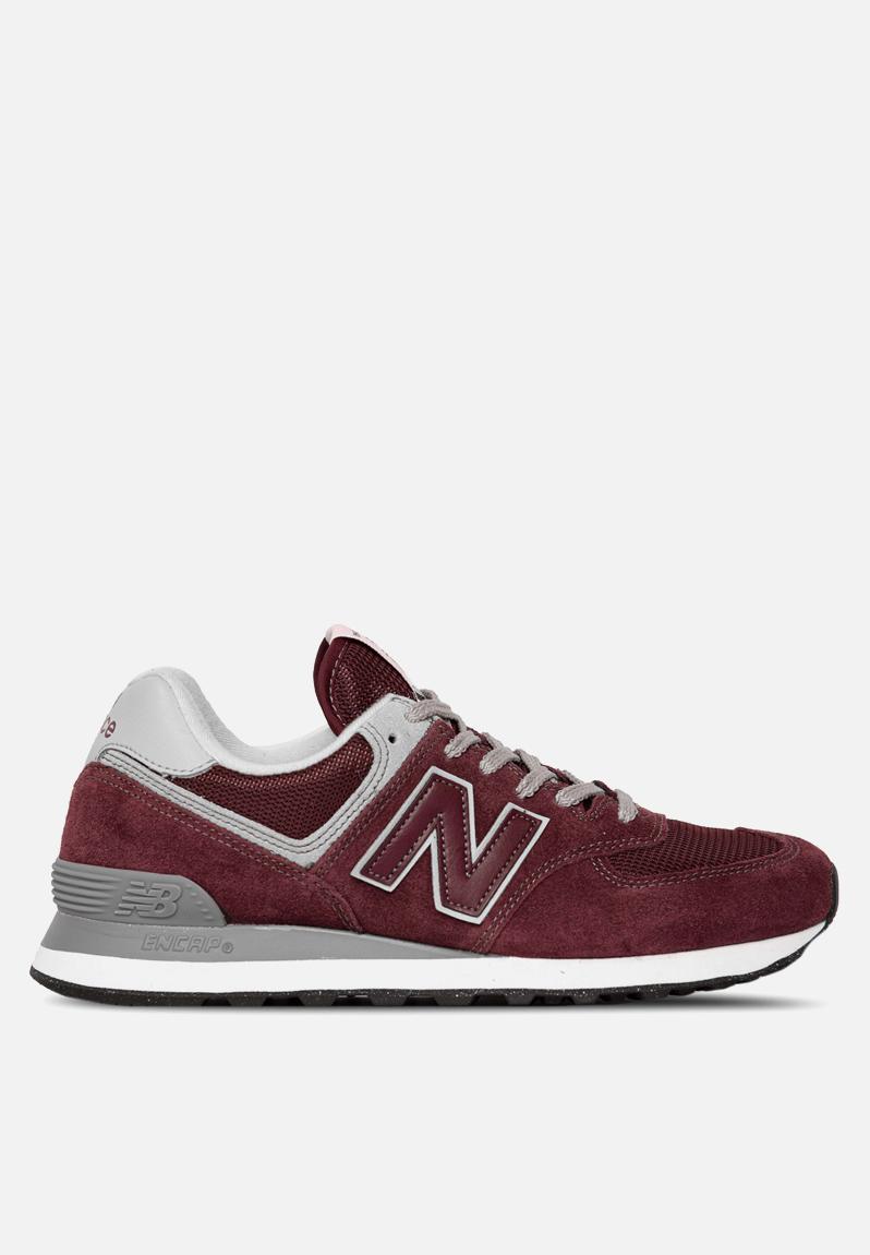 574 v3 evergreen green leaf - ml574evm - burgundy (512) New Balance ...