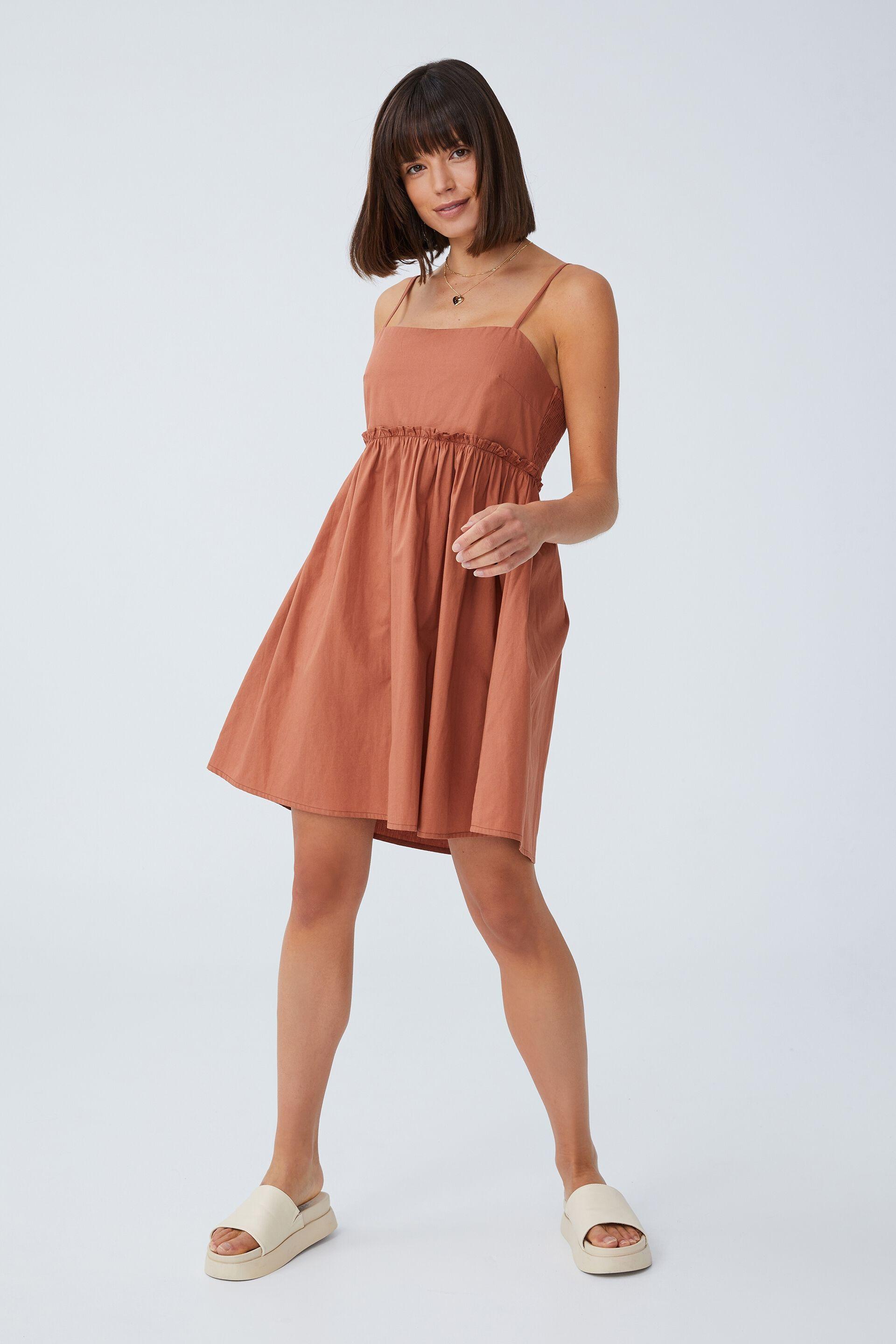 Piper strappy mini dress - clay brown Cotton On Casual | Superbalist.com