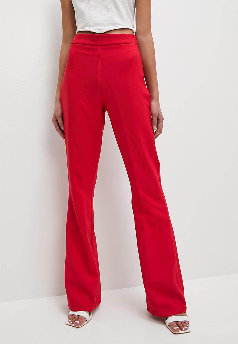 Spanish leg pant - red VELVET Trousers | Superbalist.com