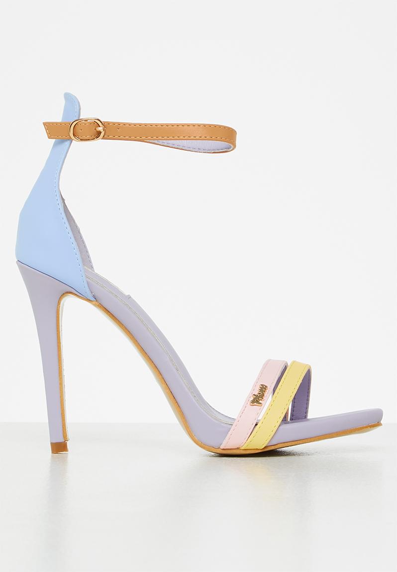 Calista barely there stiletto heel - lilac combo Plum Heels ...