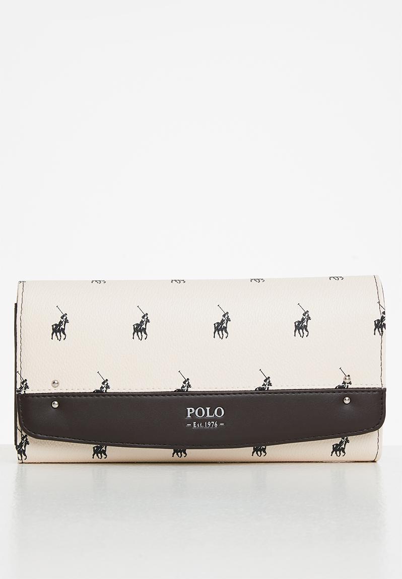 Polo Preston Compact Trifold Purse Bag Navy POS494336