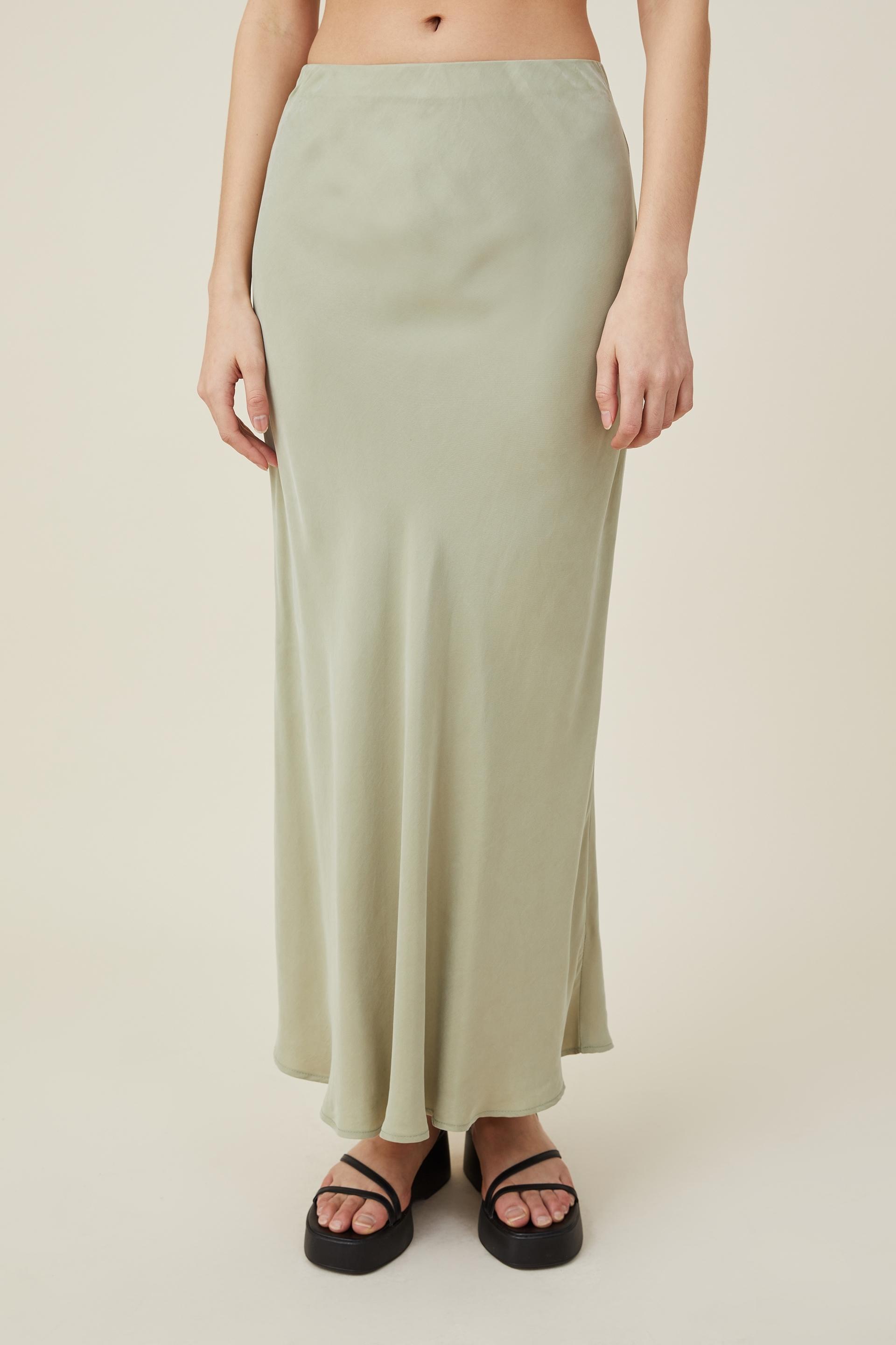 Cupro maxi slip skirt - seafoam green Cotton On Skirts | Superbalist.com