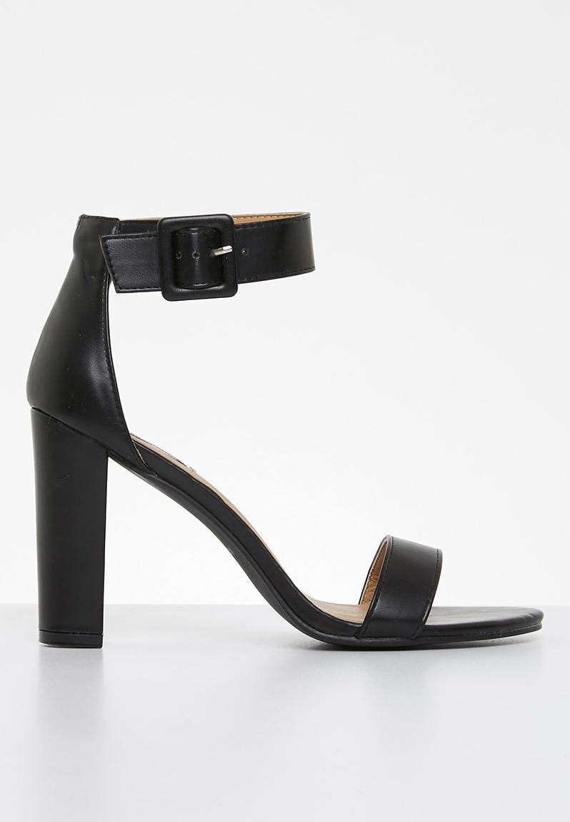 Angelique buckle tie block heel - black Madison® Heels | Superbalist.com