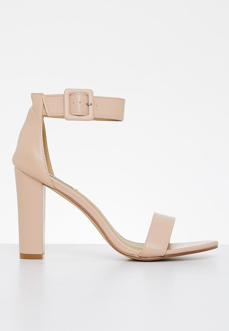 Angelique buckle tie block heel - blush Madison® Heels | Superbalist.com