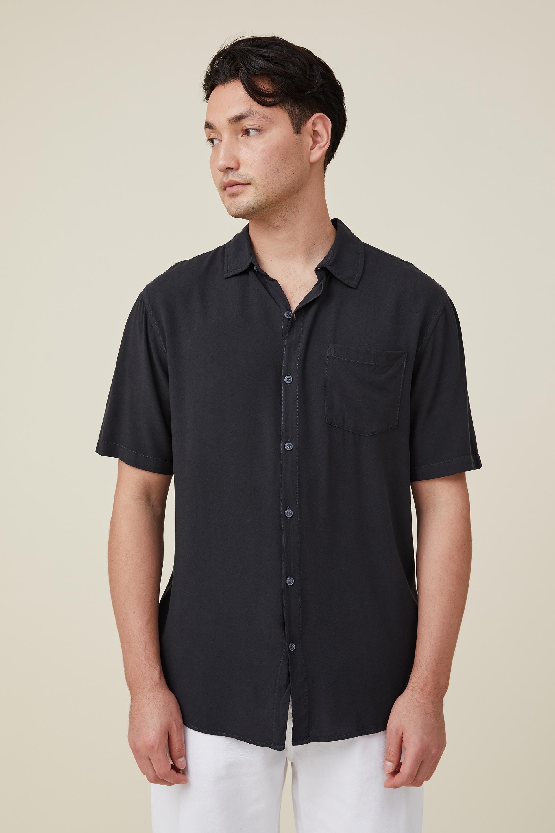 Cuban short sleeve shirt - washed black Cotton On Shirts | Superbalist.com