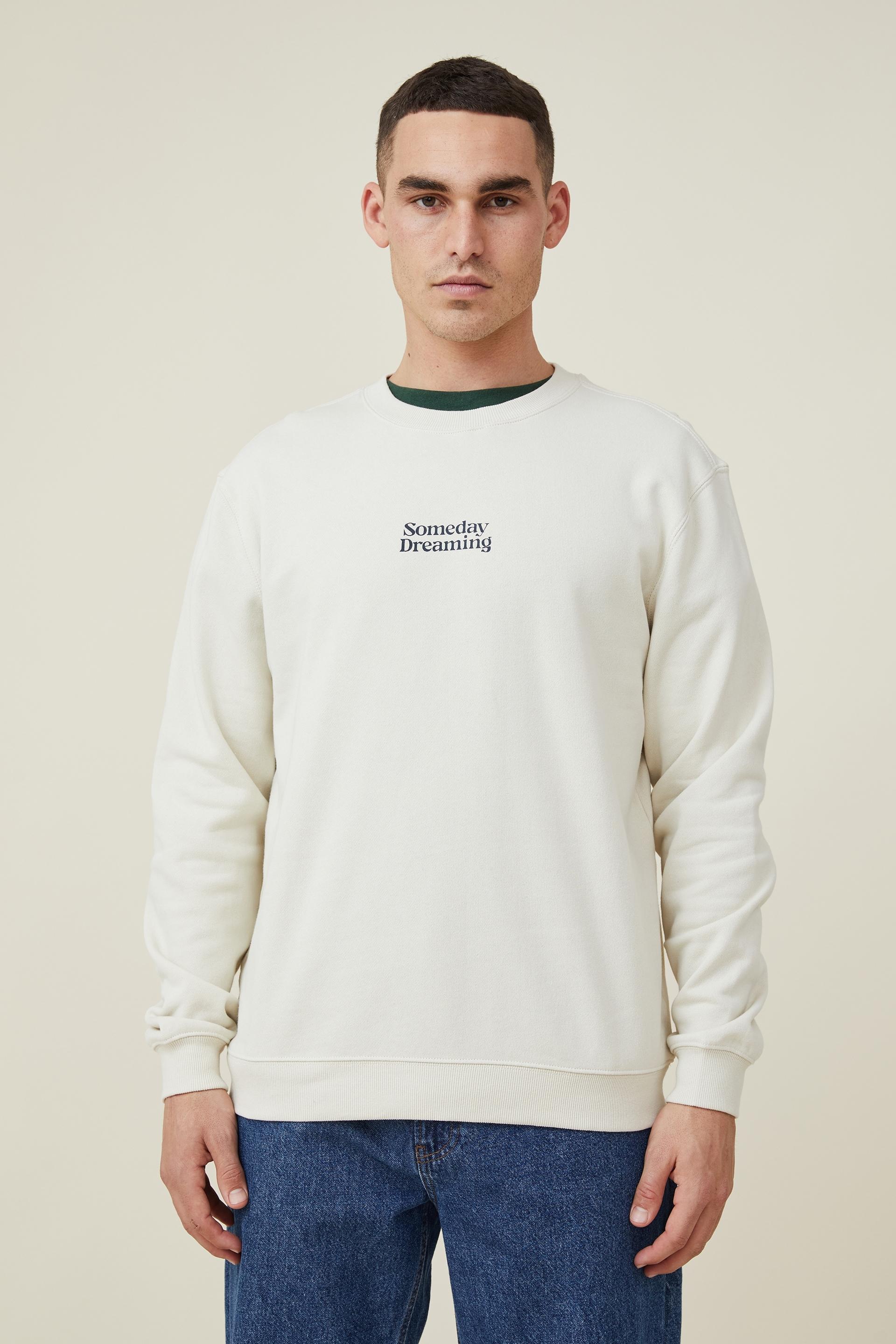 Graphic crew fleece ecru/someday dreaming Cotton On Hoodies & Sweats