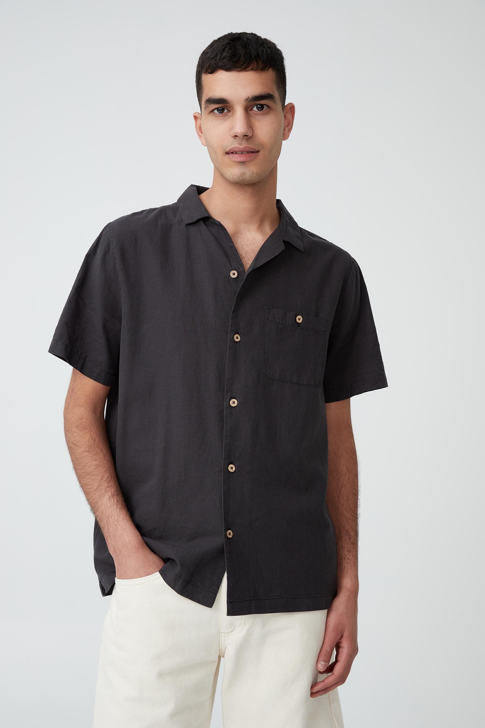 Hemp short sleeve shirt - washed black Cotton On Shirts | Superbalist.com