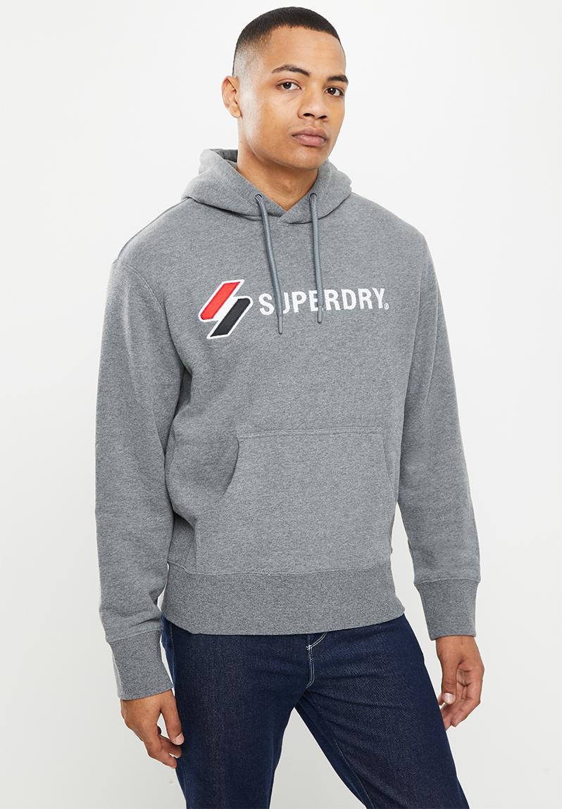 Code sl applique hood - dark charcoal marl Superdry. Hoodies & Sweats ...