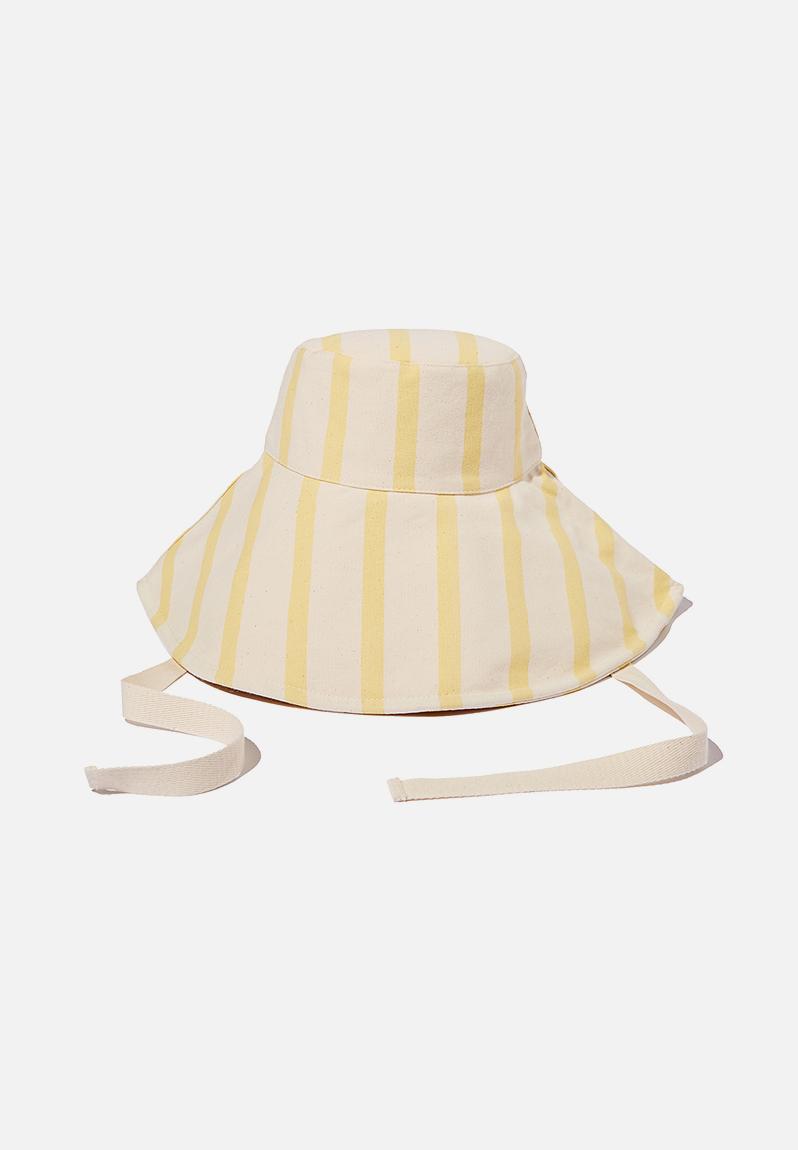 Alice wide brim sun hat - pale yellow natural Rubi Headwear ...