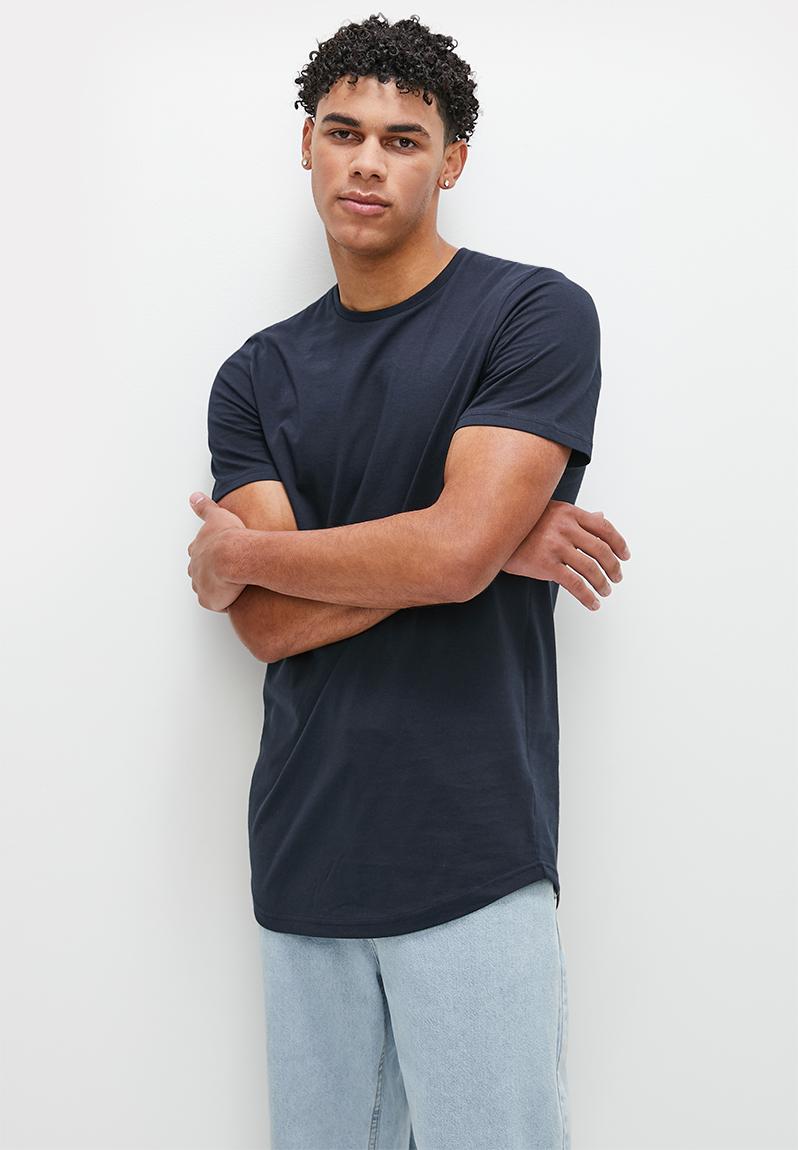 Basic long line tee - dark navy STYLE REPUBLIC T-Shirts & Vests ...