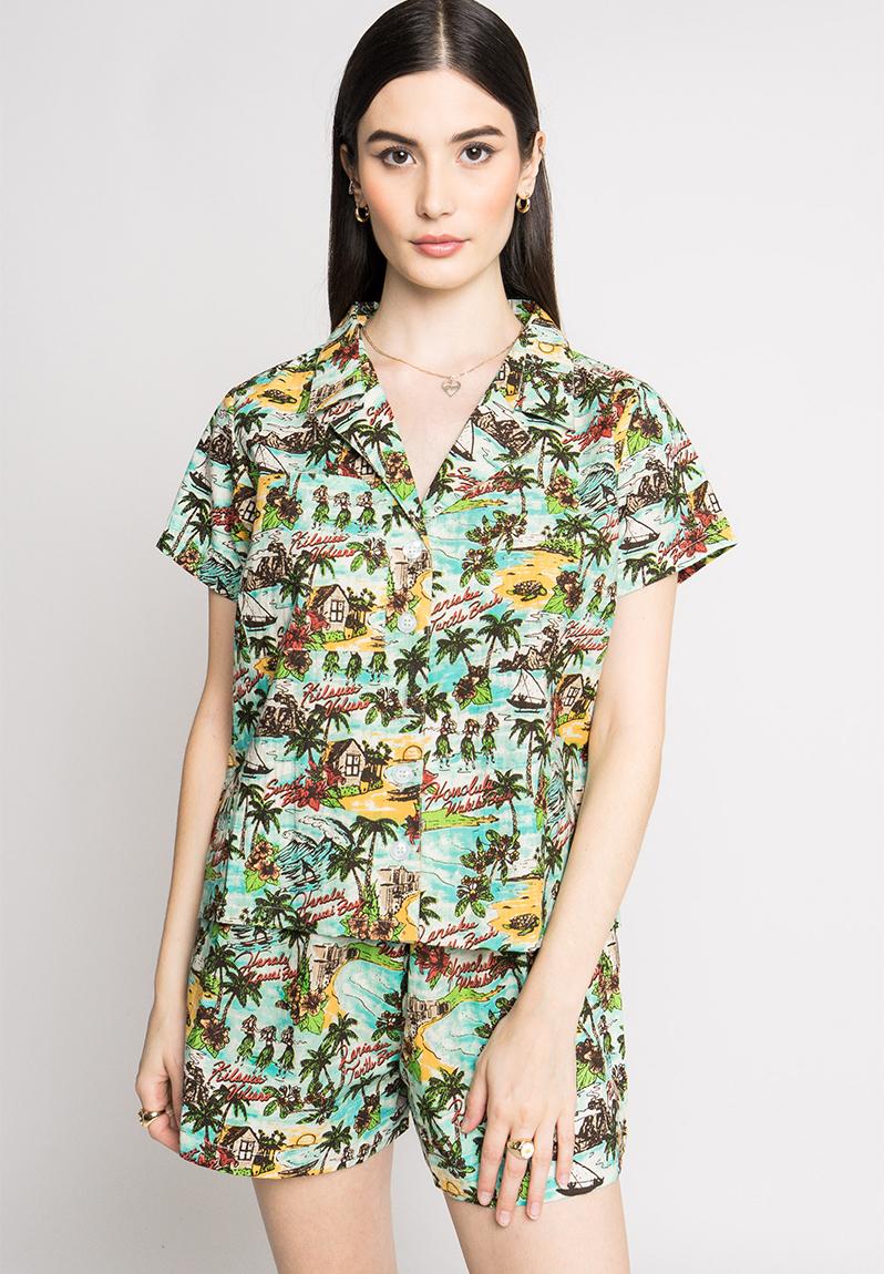 Cropped shirt set - hawaiian print Daisy Street Shirts | Superbalist.com