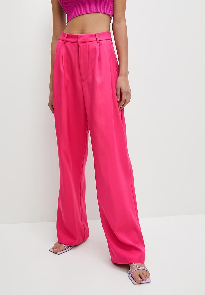 Midrise wideleg - hot pink Superbalist Trousers | Superbalist.com