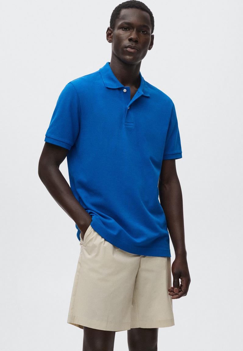 Polo shirt rea - blue MANGO T-Shirts & Vests | Superbalist.com