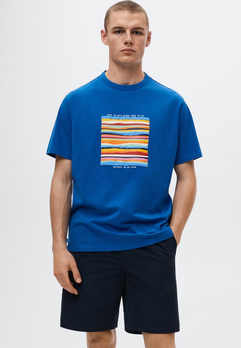 T-shirt . mont - blue MANGO T-Shirts & Vests | Superbalist.com