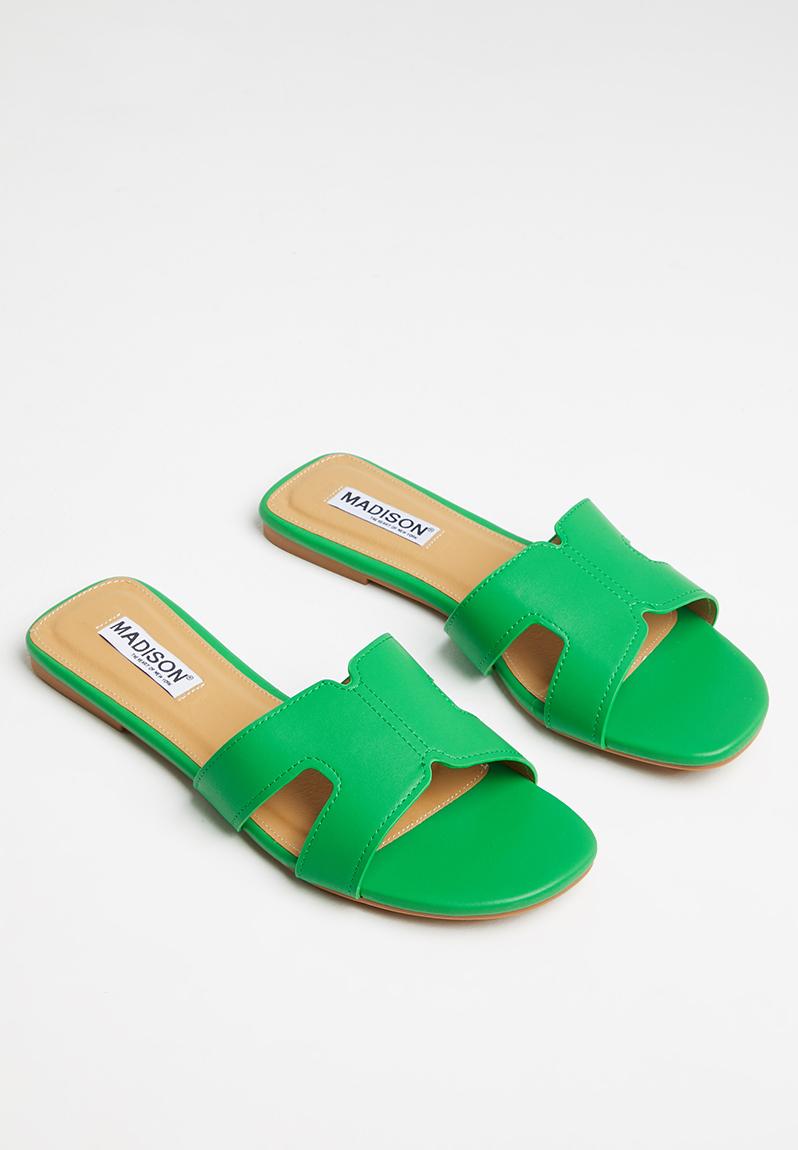 Charity slide sandal - green Madison® Sandals & Flip Flops ...