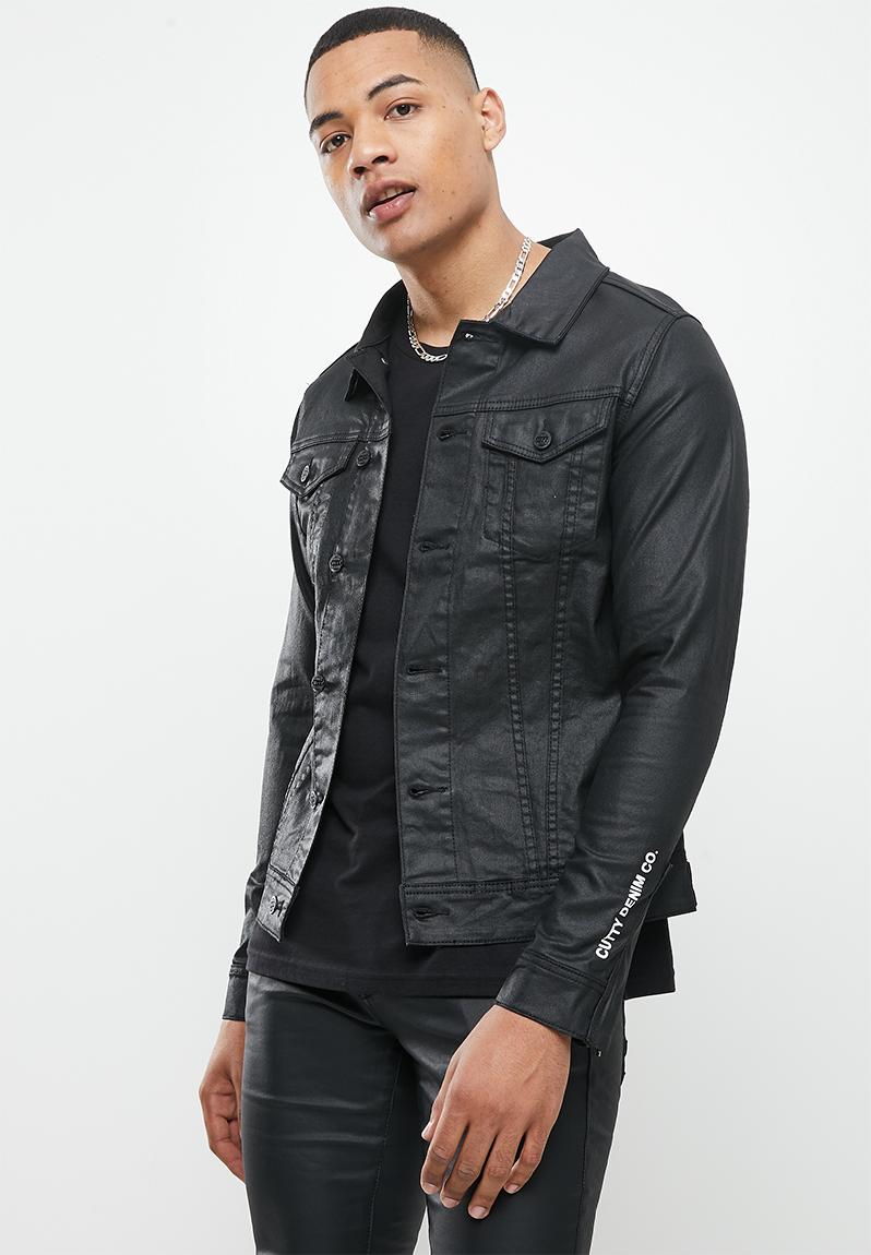 mens-coated-denim-jacket-black-cutty-jackets-superbalist